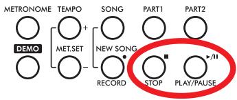 KORG C520 - How to start playback - 1