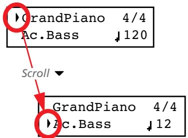 KORG C520 - Selecting a different Left sound - 1