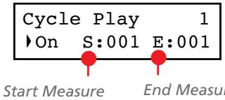 KORG C520 - Setting Cycle Play - 1