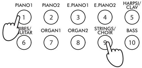 KORG C520 - Jouer deux timbres à la fois (mode layer) - 2