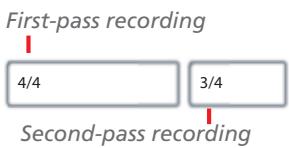 KORG C520 - Step 6: Second-pass recording - 2