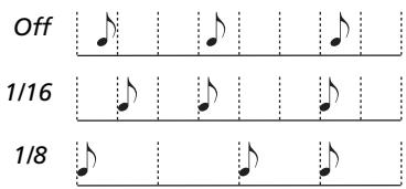 KORG C520 - Poste 3 : régler les options d'enregistrement - 1