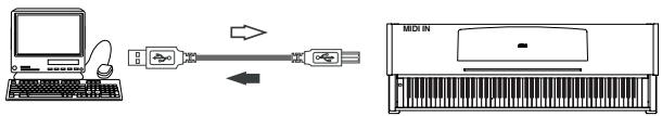 KORG C520 - Données transférées via le port USB - 1