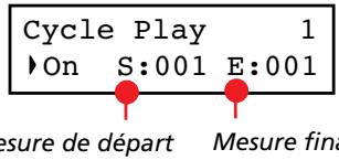 KORG C520 - Réglage de cycle play - 1