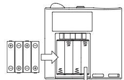 KORG KDM2 - Installation des piles - 1