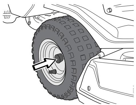 JONSERED FR 2216 FA2 - Graissage des paliers des roues avant - 1