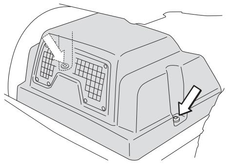 JONSERED FR 2216 FA2 4X4 - Contrôle du niveau d'huile de la transmission - 1