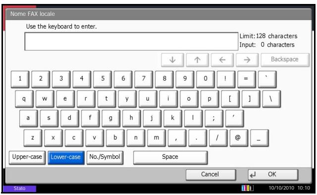OLIVETTI D-COPIA 6500MF - Registrazione del Nome FAX locale - 1