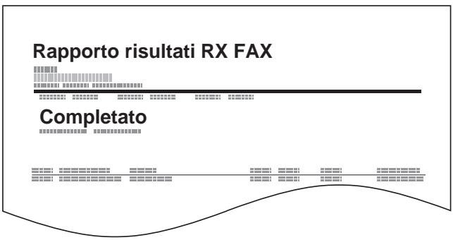 OLIVETTI D-COPIA 6500MF - Rapporti dei risultati di ricezione FAX - 1