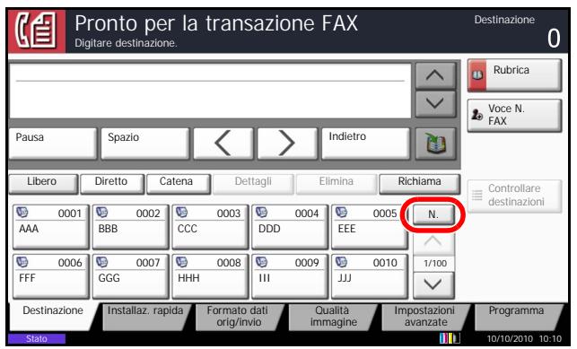 OLIVETTI D-COPIA 6500MF - Utilizzo dei tasti di composizione rapida - 1