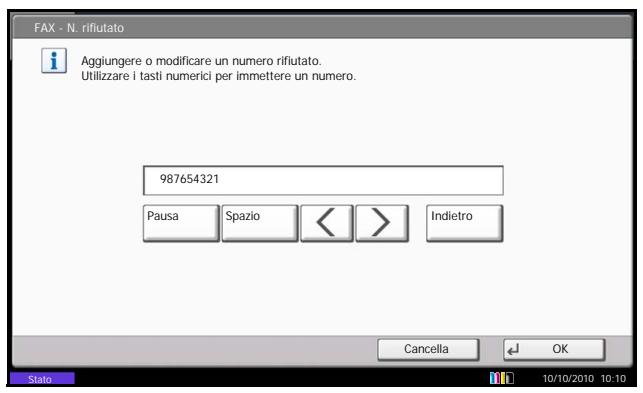 OLIVETTI D-COPIA 6500MF - Registrazione di numeri di fax rifiutati - 2