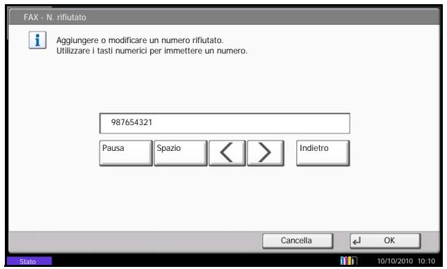 OLIVETTI D-COPIA 6500MF - Modifica ed eliminazione dei numeri fax rifiutati - 2