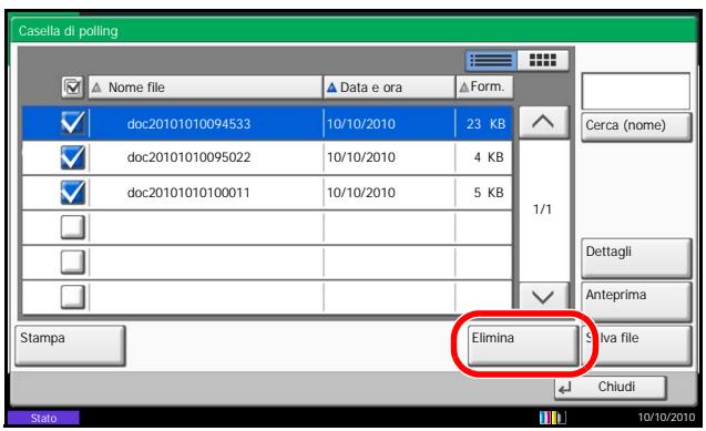 OLIVETTI D-COPIA 6500MF - Eliminazione di documenti in una casella Polling - 1