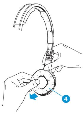 SENNHEISER PX 210 BT - Remplacer les coussinets d'oreille - 1