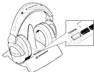 SENNHEISER RS 80 - Charger un pack d'accus - 1