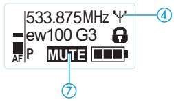 SENNHEISER SKP 100 G3 - Couper le signal audio ou désactiver le signal radio - 2