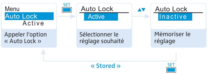SENNHEISER SKP 100 G3 - Activer/désactiver le verrouillage automatique des touches « Auto Lock » - 1