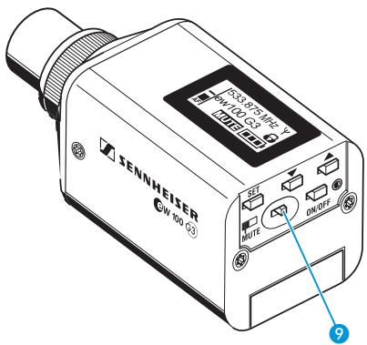 SENNHEISER SKP 100 G3 - Couper le signal audio ou désactiver le signal radio - 1