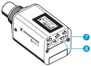 SENNHEISER SKP 100 G3 - Allumer/éteindre l'émetteur « plug-on » - 1
