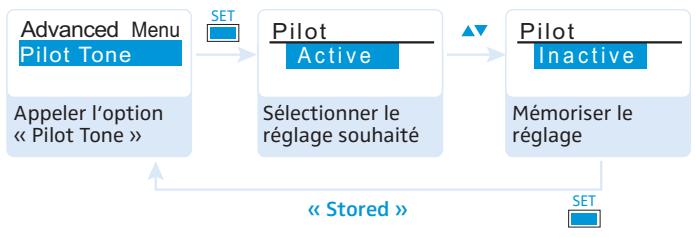 SENNHEISER SKP 100 G3 - Activer/désactiver la transmission du signal pilote - « Pilot Tone » - 1