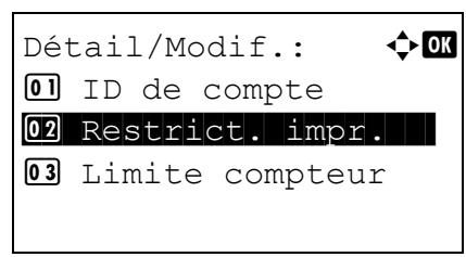 KYOCERA FS-2100DN - Détail/modif. (vérification/modification des paramètres d'id de compte enregistré) - 8