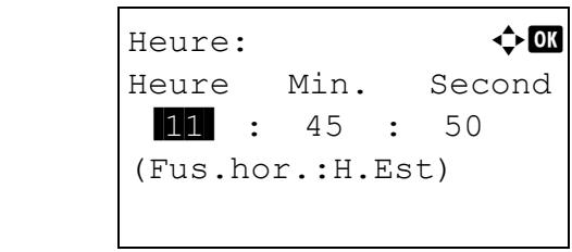 KYOCERA FS-2100DN - Paramètre de l'heure - 1