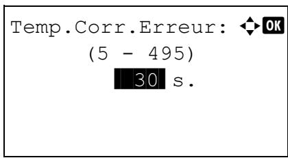 KYOCERA FS-2100DN - Temp. corr. erreur (définition du début de reprise après correction d'une erreur) - 1