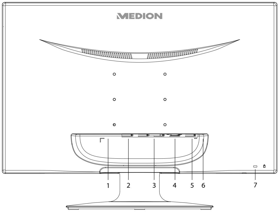 MEDION AKOYA X55088 MD 20888 - Innesti sul lato posteriore - 1