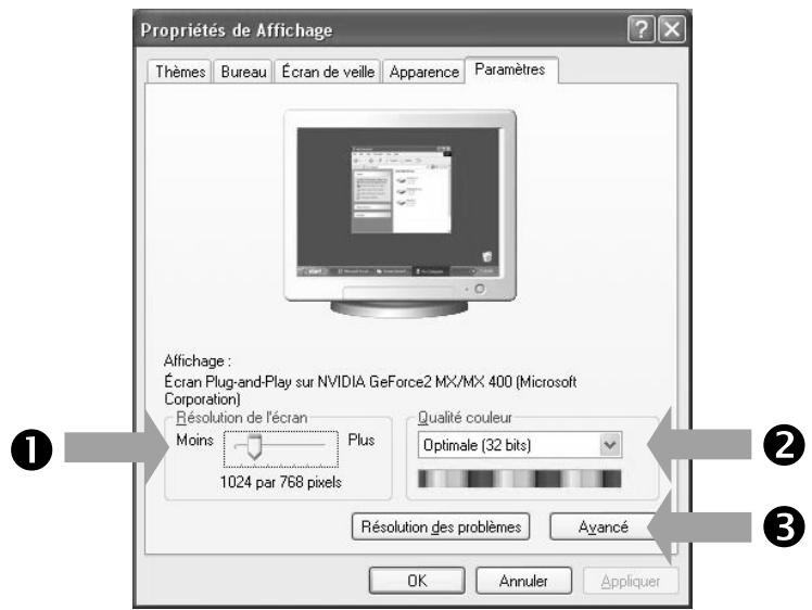 MEDION AKOYA X55088 MD 20888 - Réglages de l'écran sous Windows® XP - 1