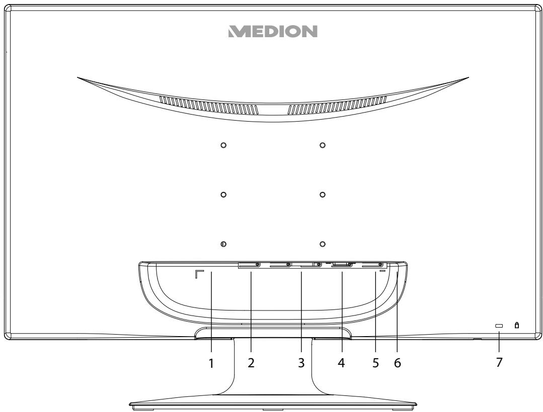 MEDION AKOYA X55088 MD 20888 - Anschlüsse Rückseite - 1