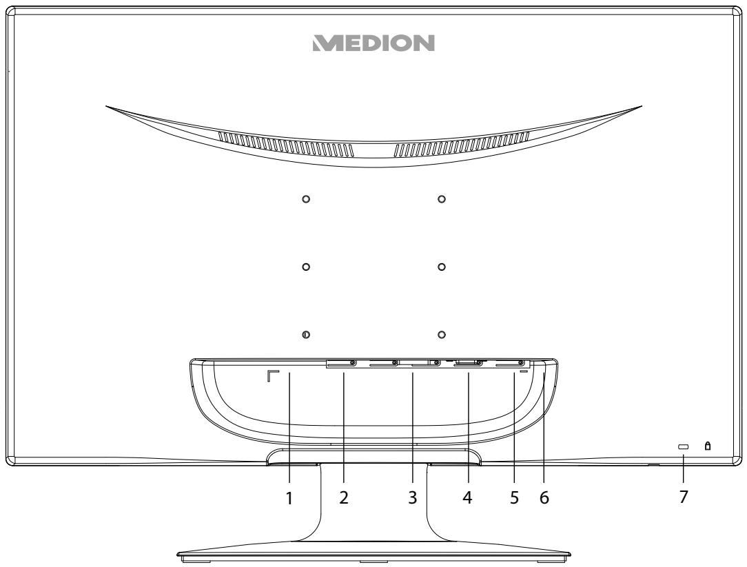 MEDION AKOYA X55088 MD 20888 - Prises arrête - 1