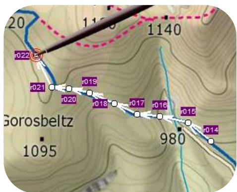 MEDION EVADEO M3220 - Créer une route sur la carte - 2