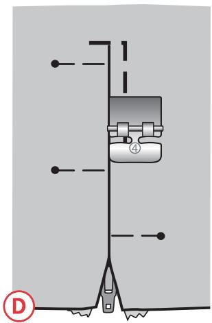 PFAFF SMARTER 260C ELECTRONIQUE - Centrez la fermeture - 4