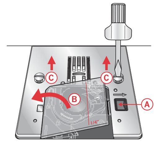 PFAFF SMARTER 260C ELECTRONIQUE - Nettoyage sous le compartment de canette - 1