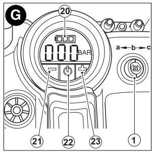 BLACK & DECKER BLACK & DECKER ASI500 - Utilisation du dispositif de gonflage (FIGURE g) - 1