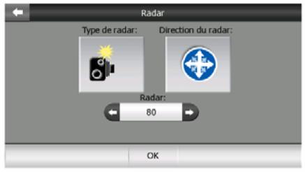 CLARION MAP 690 & MAP690 - Ajouter un nouveau radar ou modifier un radar existant - 1