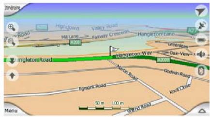 CLARION MAP 690 & MAP690 - Trajets inactifs de l'itinéraire - 1