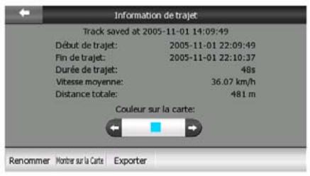 CLARION MAP 690 & MAP690 - Gérer les journaux de trajet - 4