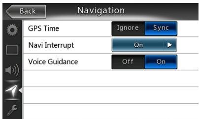 CLARION NX403EV - Navigation Setup Menu - 1
