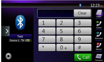 CLARION NX403EV - Select the BT Phone mode - 2