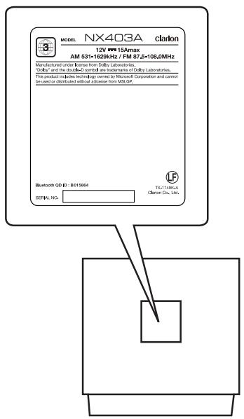 CLARION NX403EV - WARNING - 1