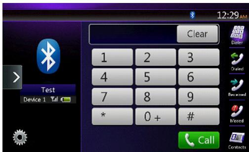 CLARION NX403EV - Making a call using the Ten-Key pad - 1