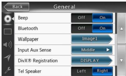 CLARION NX403EV - General Setup Menu - 2