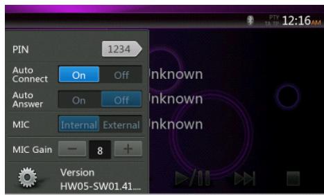 CLARION NX403EV - Bluetooth audio player settings - 1
