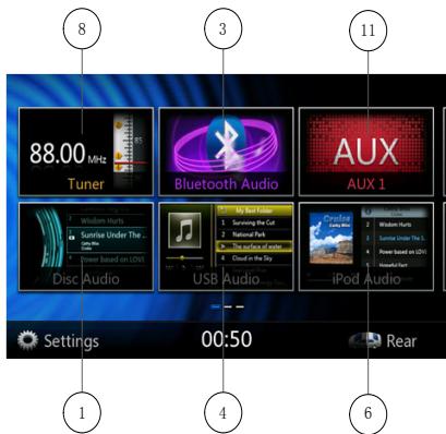 CLARION NX403EV - MAIN MENU - 1