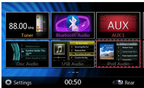 CLARION NX403EV - iPod Audio Menu Operations - 1