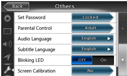 CLARION NX403EV - Others Setup Menu - 1