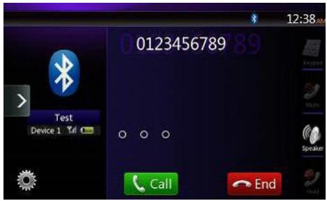 CLARION NX403EV - Answering to an incoming call - 1