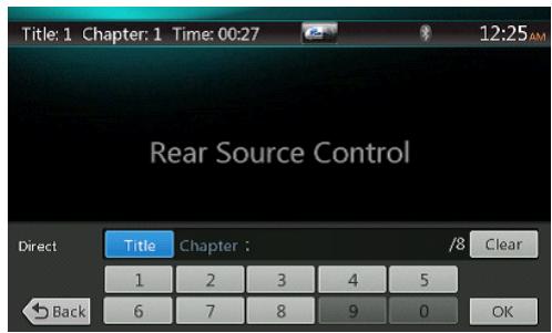 CLARION NX403EV - DVD Video Rear Source Control Direct mode. - 1