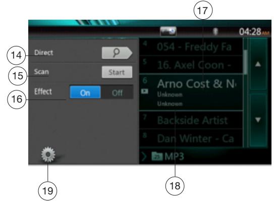 CLARION NX403EV - Showing CD Player mode screen - 2